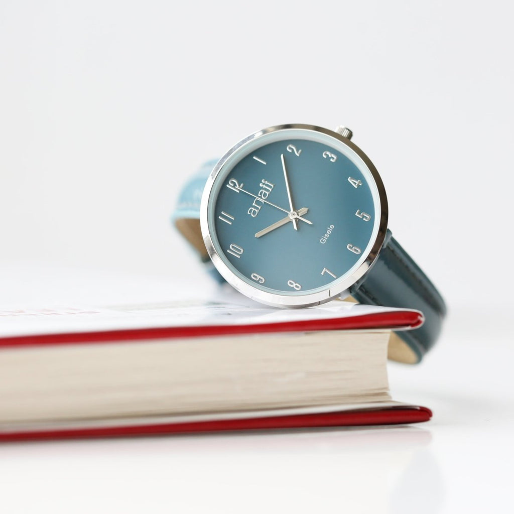 Personalised Anaii Watch Handwriting Engraving Jupiter Teal