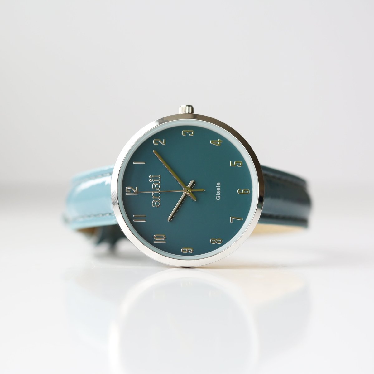 Personalised Anaii Watch Handwriting Engraving Jupiter Teal