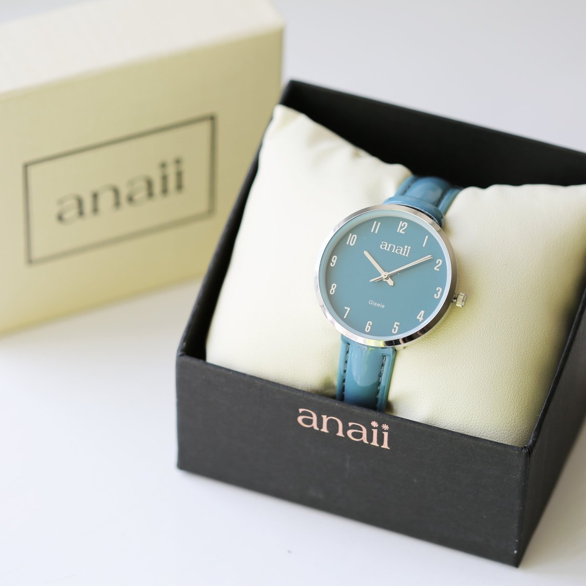 Personalised Anaii Watch Handwriting Engraving Jupiter Teal