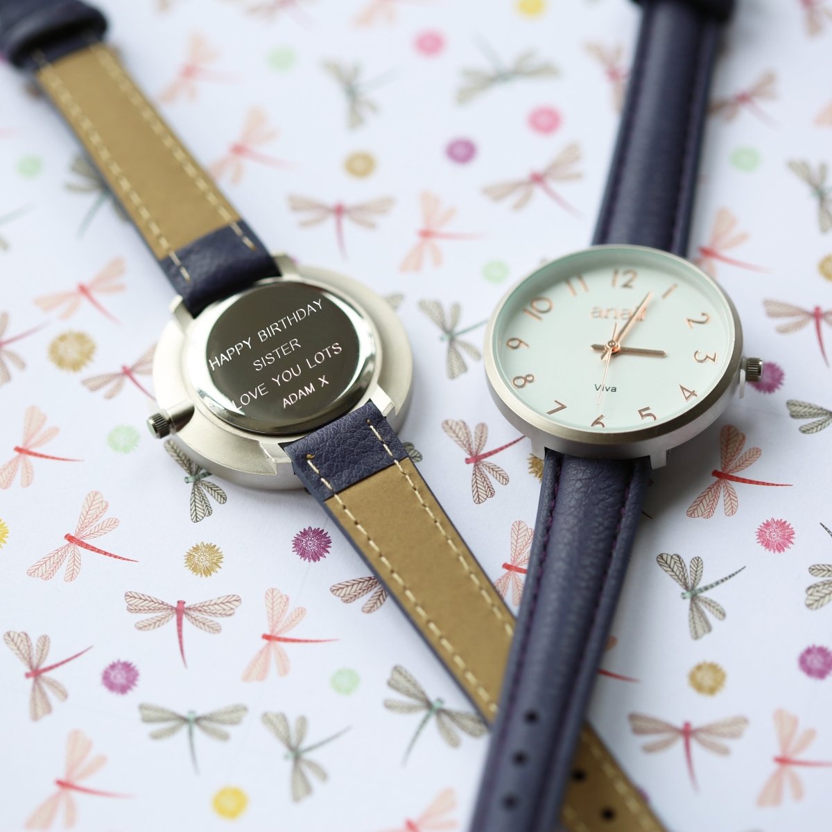 Personalised Anaii Watch In Orchid Purple