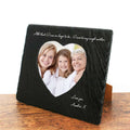 Personalised Angel Mother Heart Slate Photo Frame
