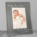 Personalised Any Message 4x6 Inch Diamante Glass Photo Frame
