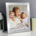 Personalised Any Message 8x10 Inch Silver Photo Frame