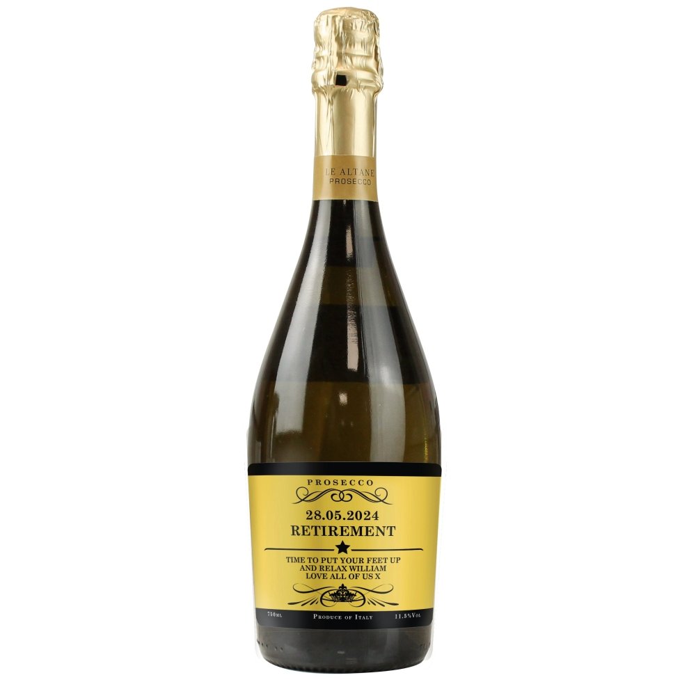Personalised Any Message Bottle Of Prosecco