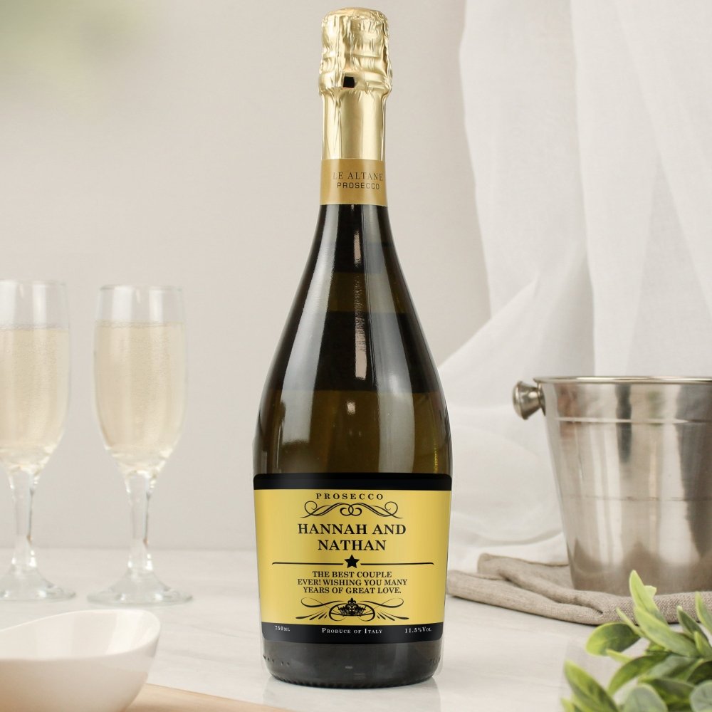 Personalised Any Message Bottle Of Prosecco