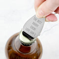 Personalised Any Message Bottle Opener Keyring