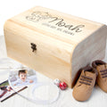 Personalised Personalised Baby Elephant Keepsake Wooden Chest