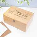 Personalised Personalised Baby Giraffe Keepsake Wooden Chest