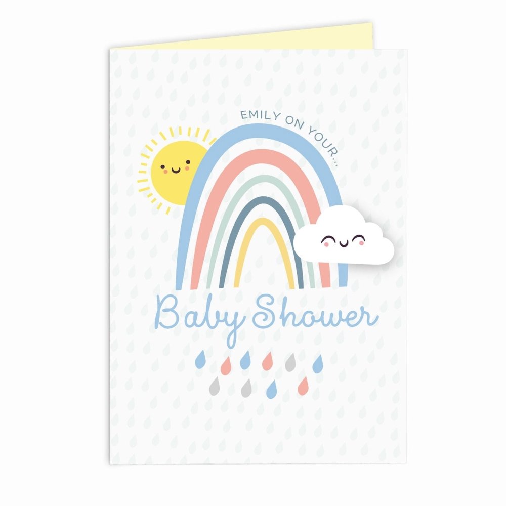 Personalised Baby Shower And New Baby Card