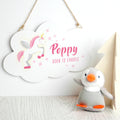 Personalised Personalised Baby Unicorn Cloud Wall Hanging