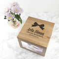 Personalised Baby's Ribbon Keepsake Memory Box