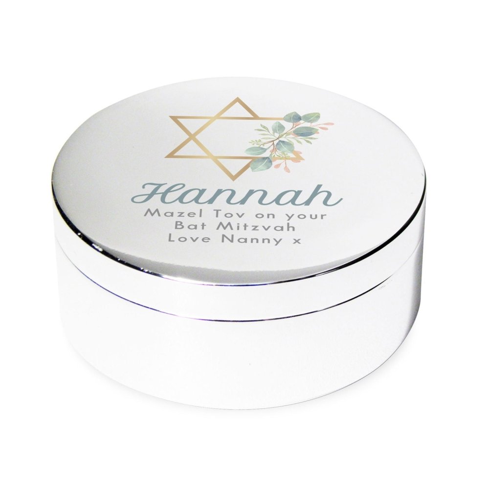 Personalised Bat Mitzvah Round Trinket