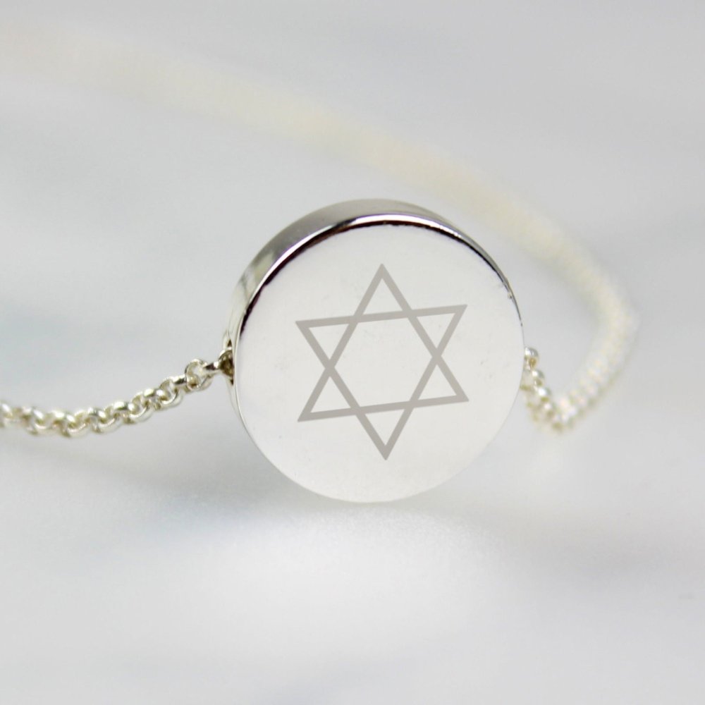 Personalised Bat Mitzvah Sentiment Silver Tone Necklace And Box