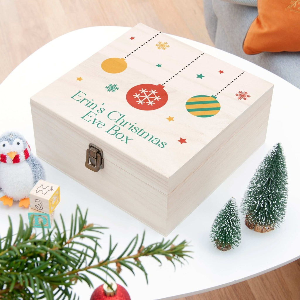 Personalised Bauble Christmas Eve Box