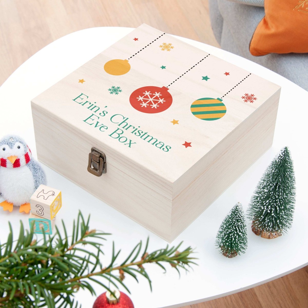 Personalised Bauble Christmas Eve Box