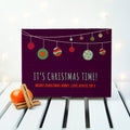 Personalised Personalised Baubles Christmas Tea Box