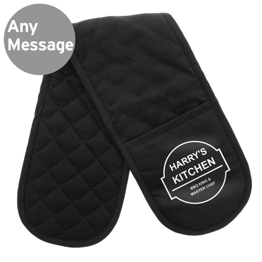 Personalised Bbq & Grill Oven Gloves