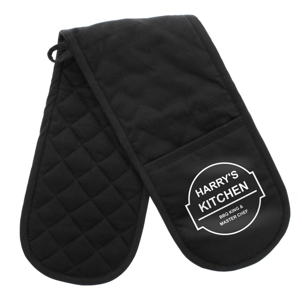 Personalised Bbq & Grill Oven Gloves