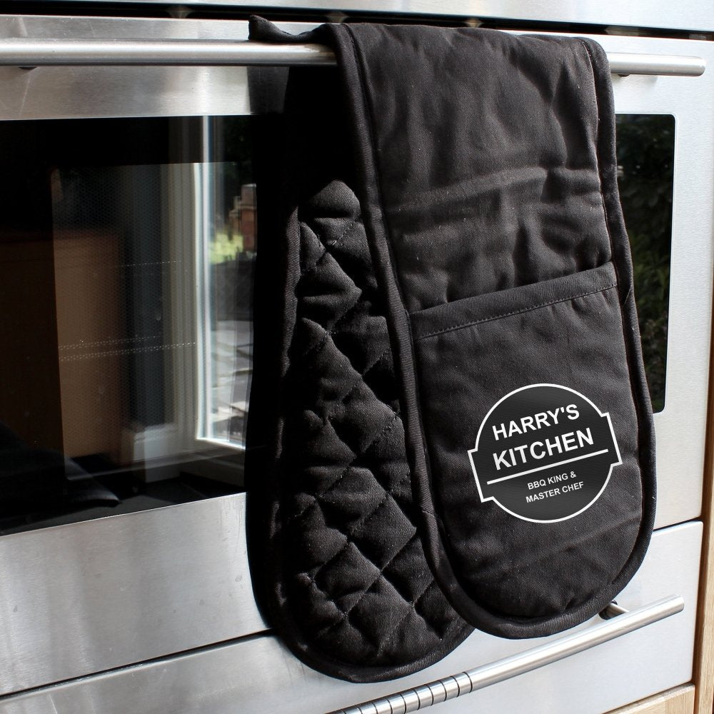 Personalised Bbq & Grill Oven Gloves