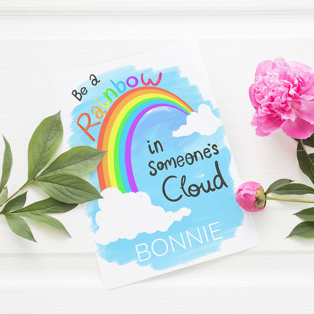 Personalised Personalised Be A Rainbow Framed Print