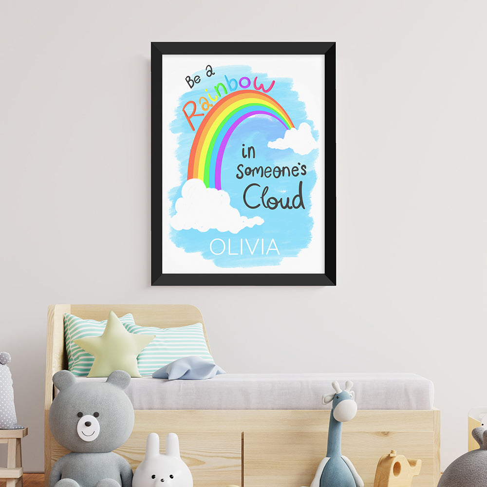Personalised Personalised Be A Rainbow Framed Print