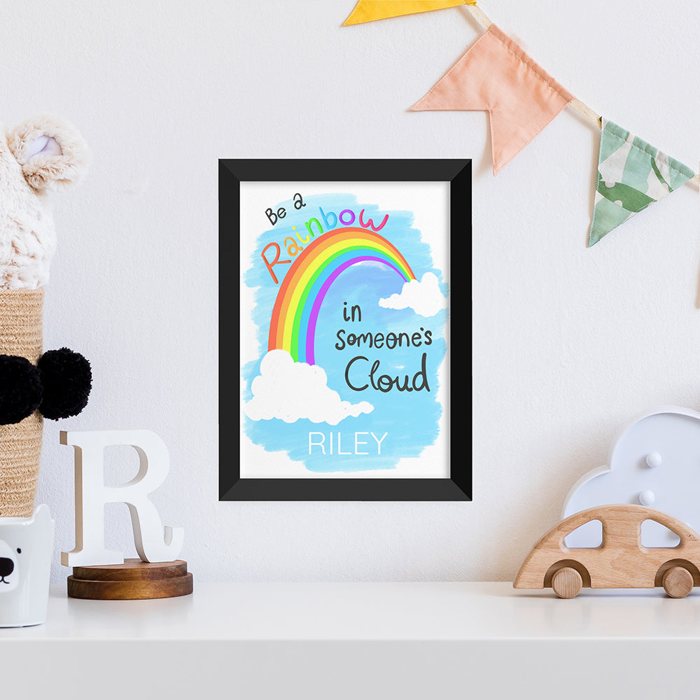 Personalised Personalised Be A Rainbow Framed Print