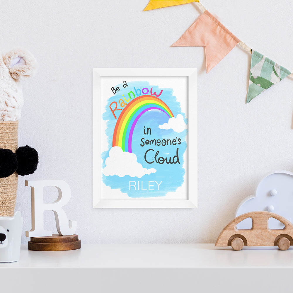 Personalised Personalised Be A Rainbow Framed Print