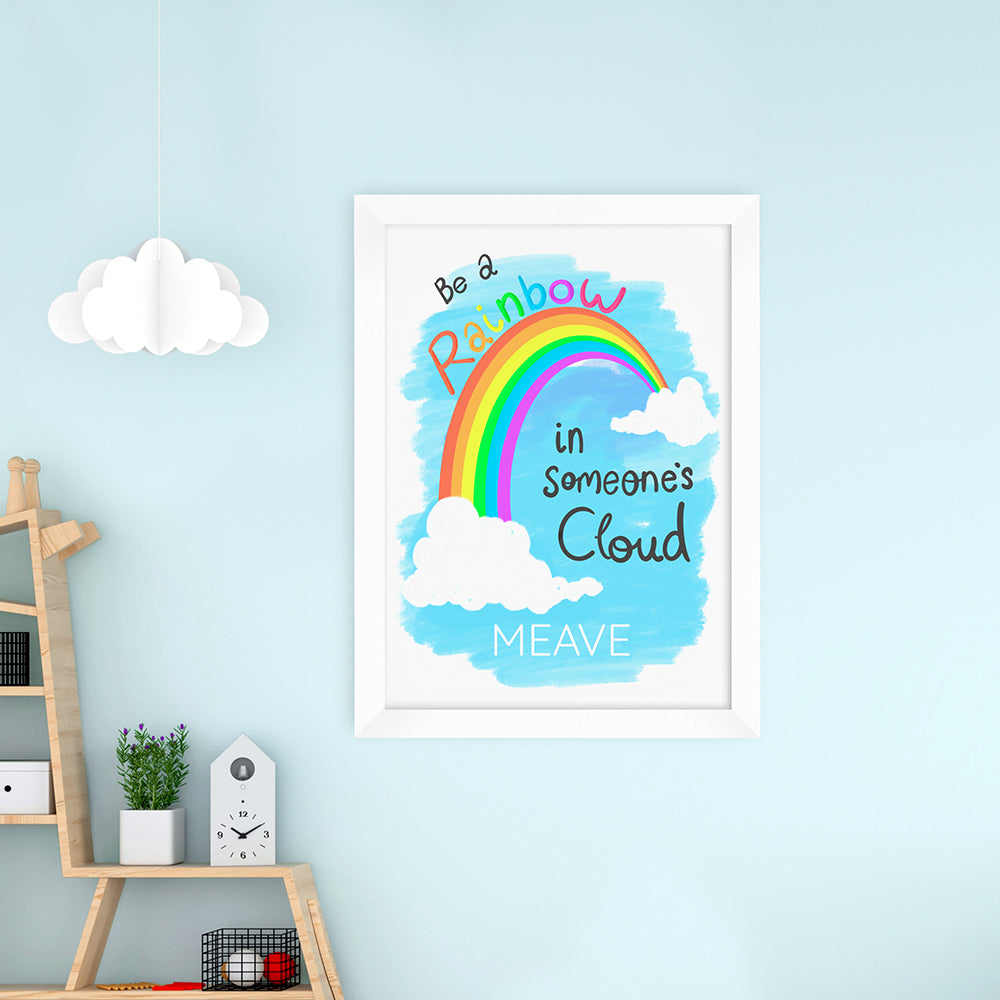 Personalised Personalised Be A Rainbow Framed Print