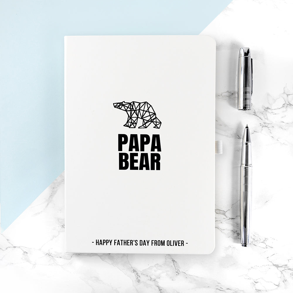 Personalised Personalised Bear A5 Notebook