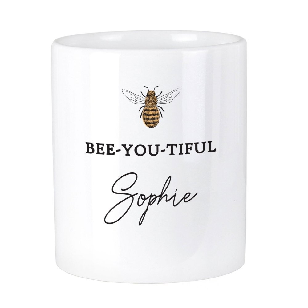 Personalised Bee-U-Tiful Ceramic Storage Pot