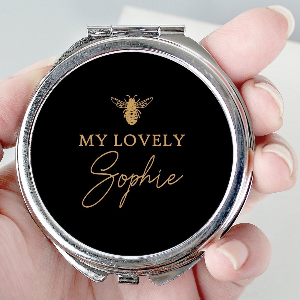 Personalised Bee-U-Tiful Compact Mirror