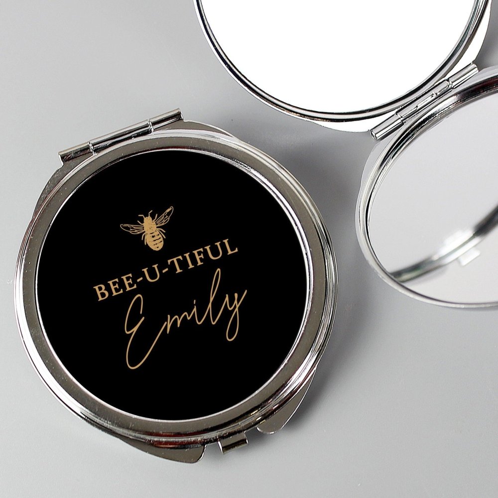 Personalised Bee-U-Tiful Compact Mirror