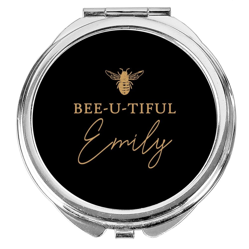 Personalised Bee-U-Tiful Compact Mirror