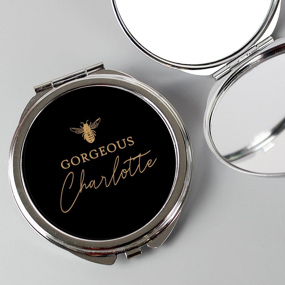 Personalised Bee-U-Tiful Compact Mirror