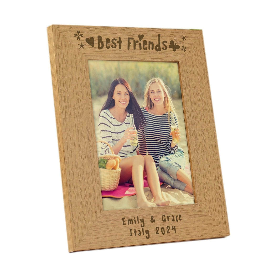 Personalised Best Friends 5x7 Inch Wooden Photo Frame