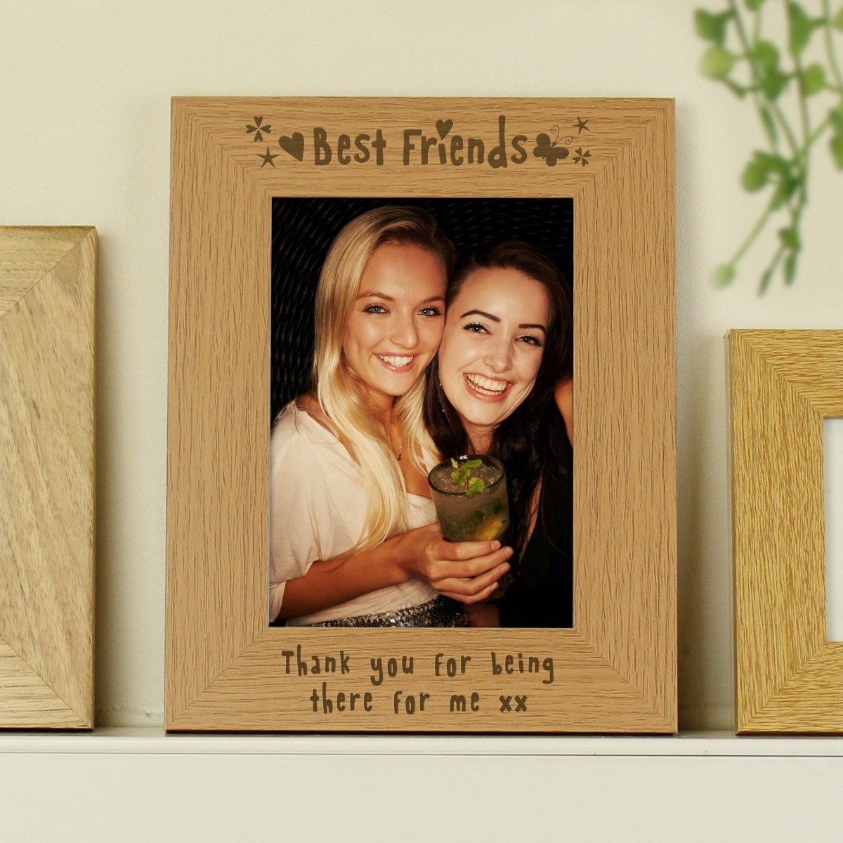Personalised Best Friends 5x7 Inch Wooden Photo Frame