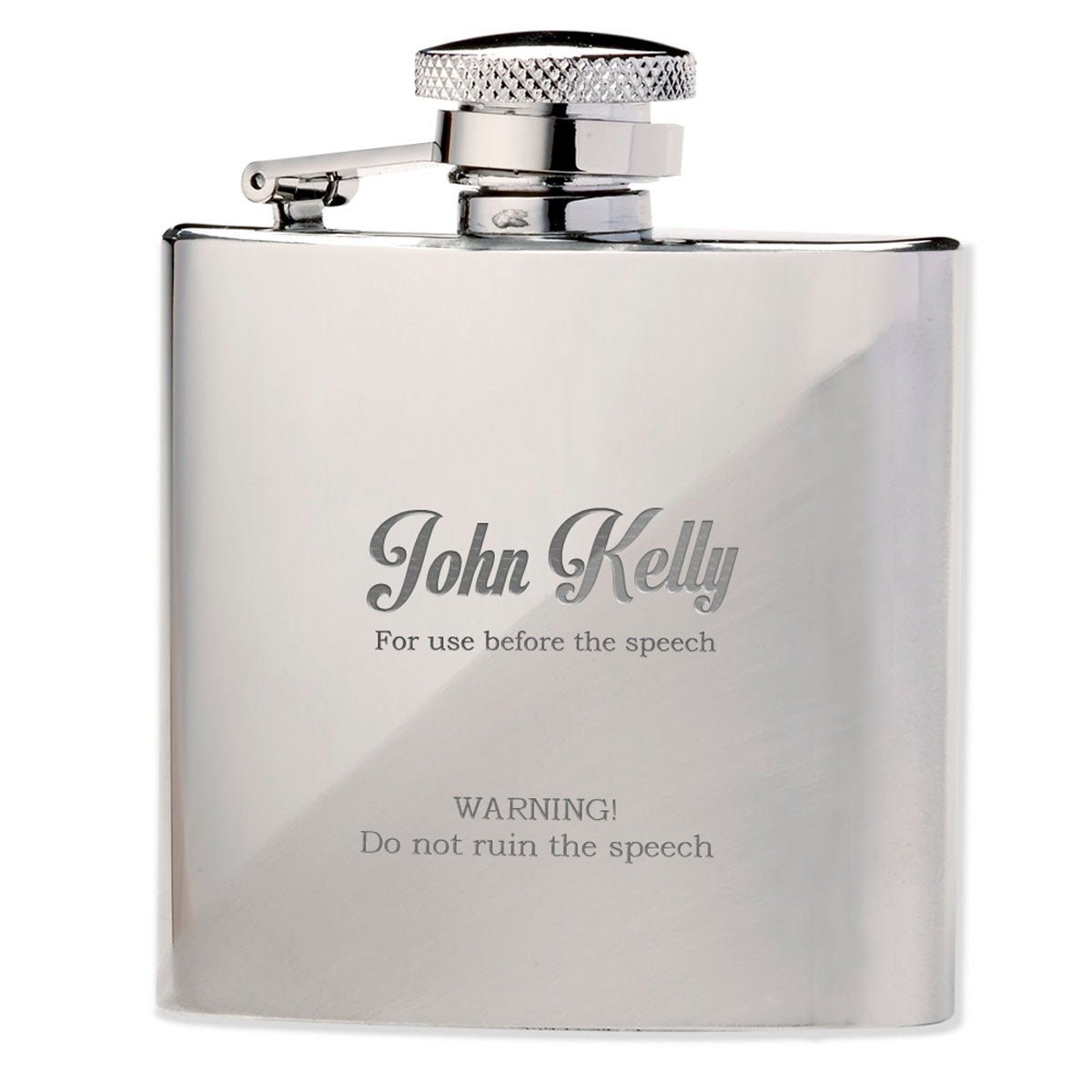 Personalised Best Man 6oz Hip Flask