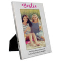 Personalised #Bestie 6x4 Inch Silver Photo Frame