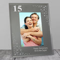 Personalised Big Age 4x6 Inch Diamante Glass Photo Frame