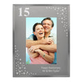 Personalised Big Age 6x4 Inch Diamante Glass Photo Frame