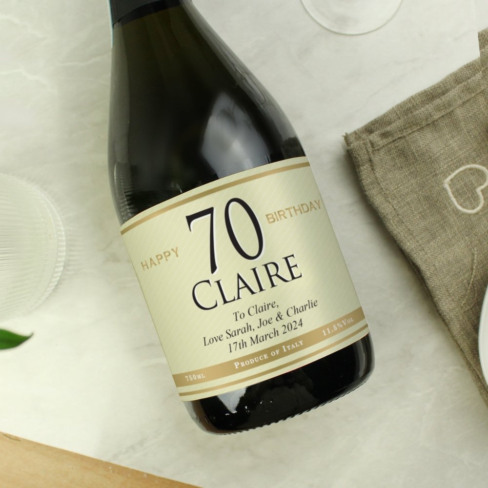 Personalised Big Age Birthday Prosecco