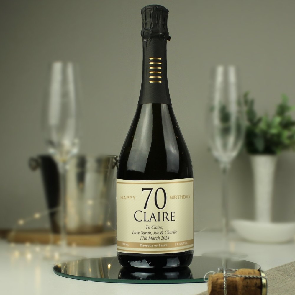 Personalised Big Age Birthday Prosecco