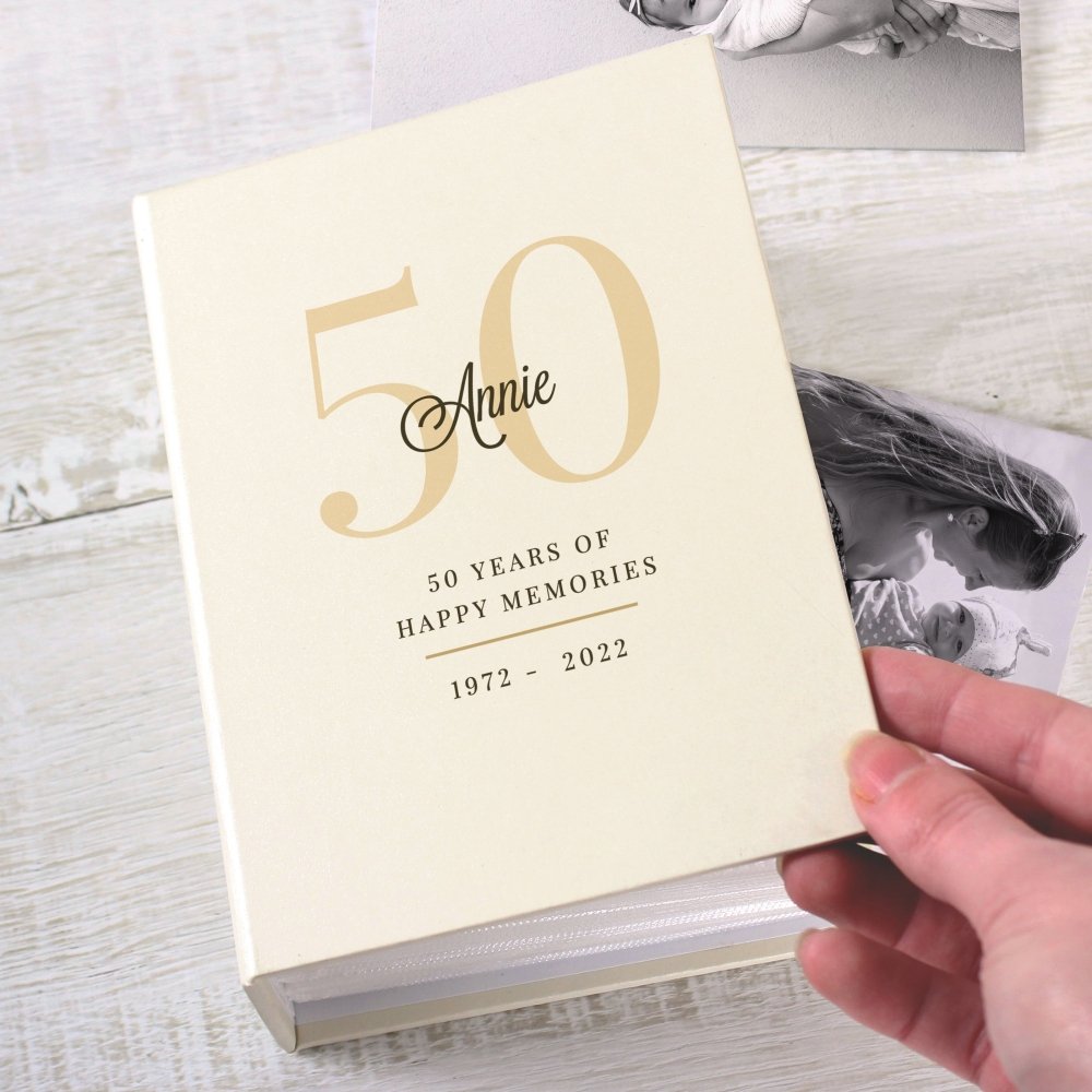 Personalised Big Birthday 6x4 Inch Photo Album With Sleeves