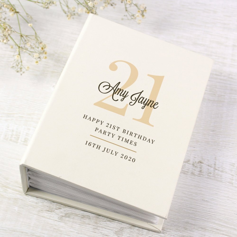 Personalised Big Birthday 6x4 Inch Photo Album With Sleeves