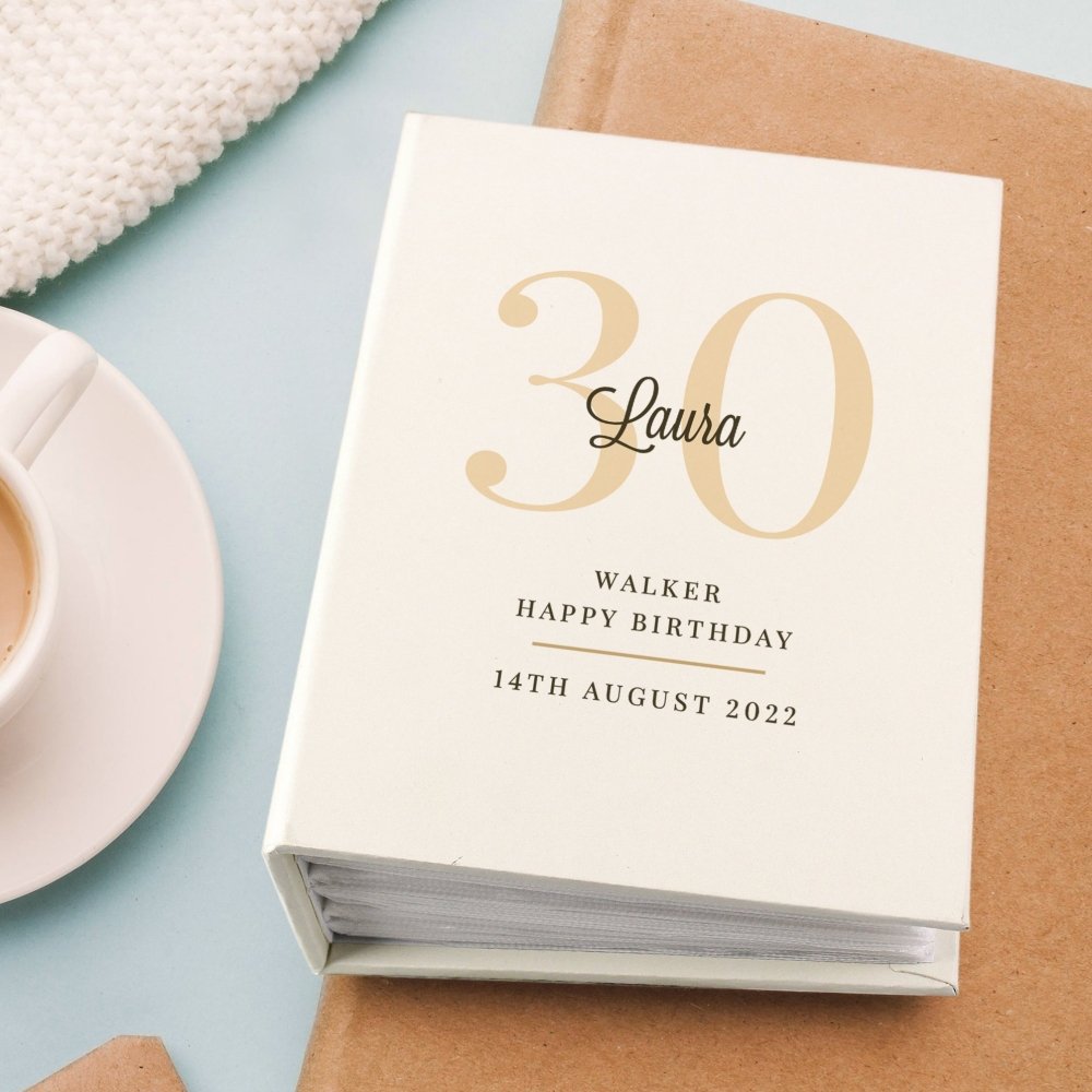 Personalised Big Birthday 6x4 Inch Photo Album With Sleeves