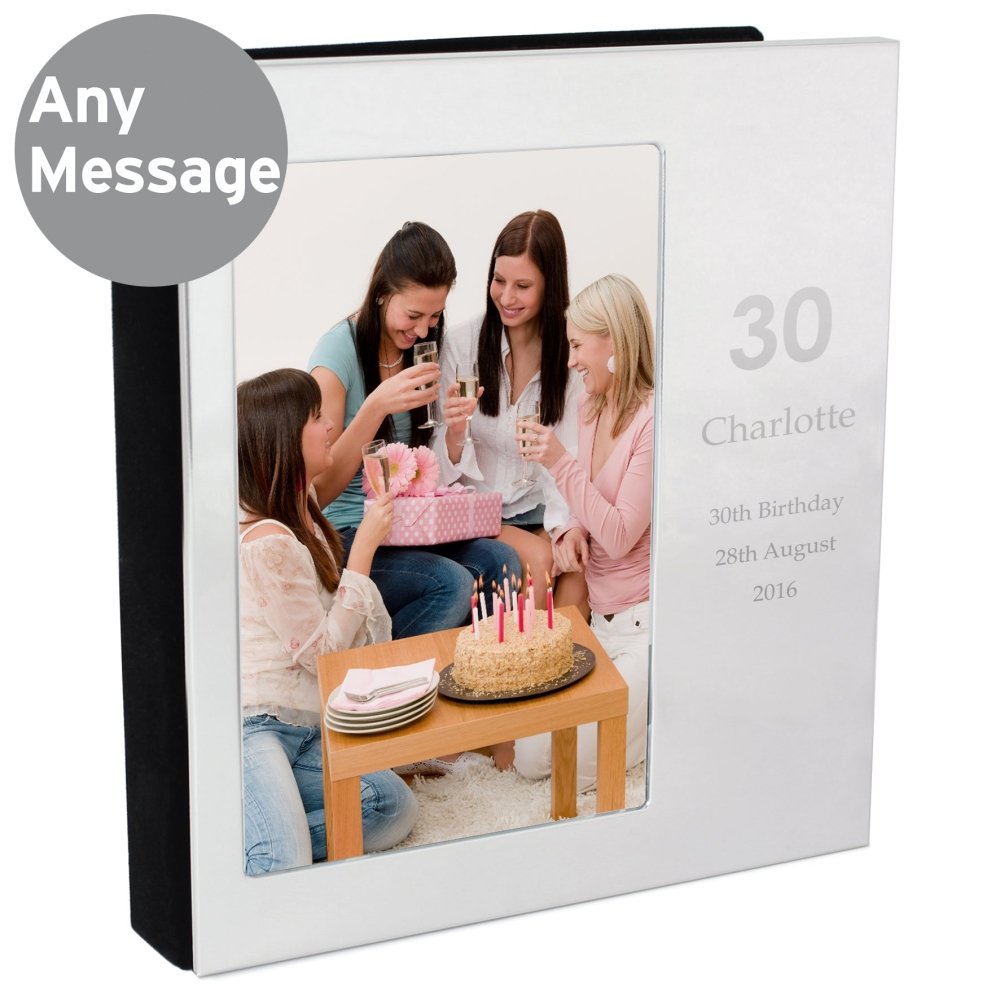 Personalised Big Numbers 4x6 Inch Photo Frame Album