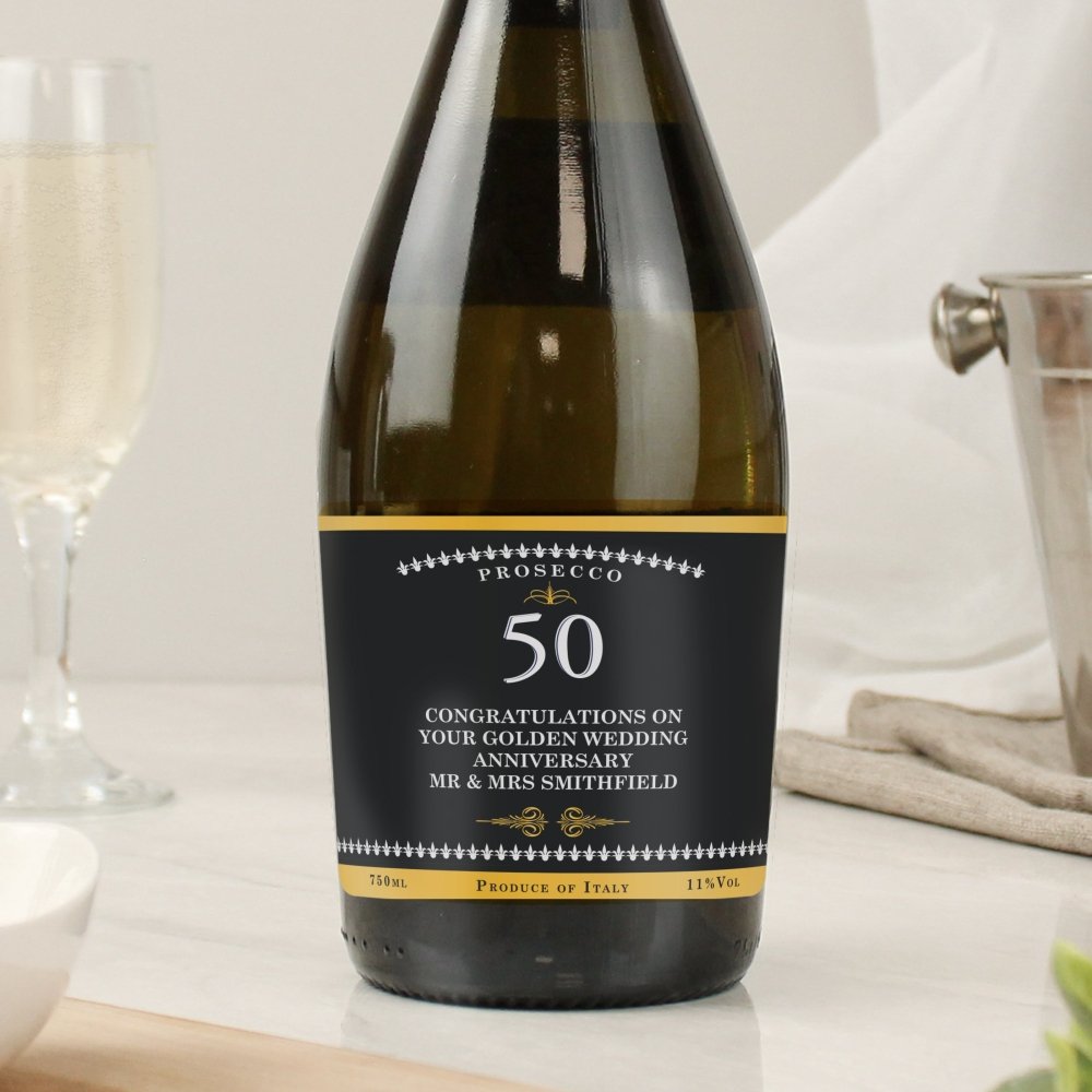 Personalised Birthday And Anniversary Bottle Of Prosecco