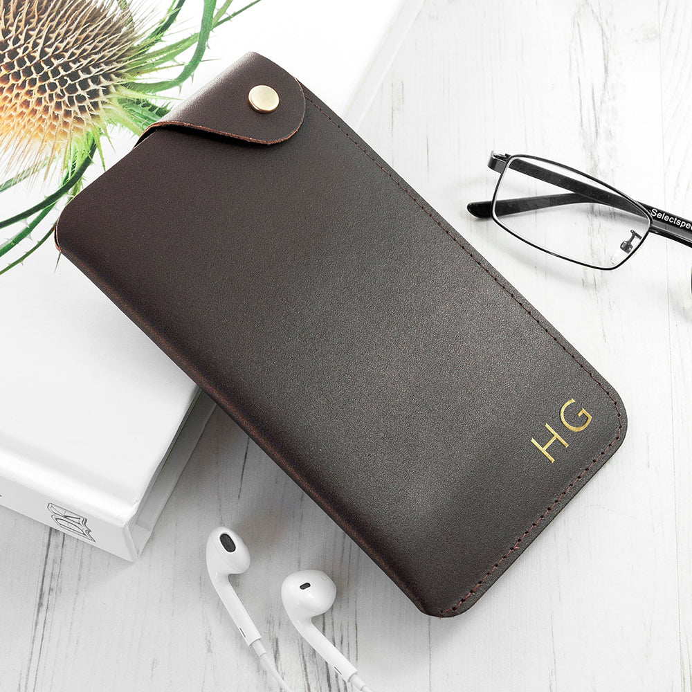 Personalised Personalised Leather Glasses Case