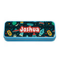 Personalised Personalised Blue Tin Pencil Case