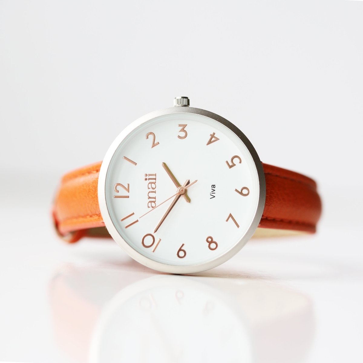 Personalised Blush Red Anaii Watch